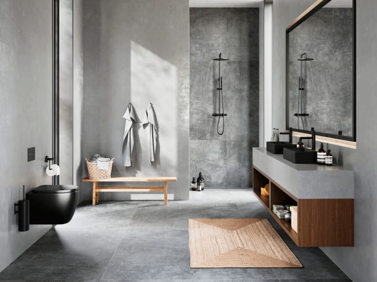 Lavabo Boxo 1080 Slim hÄndvask, 50,5x31 cm, mat sort