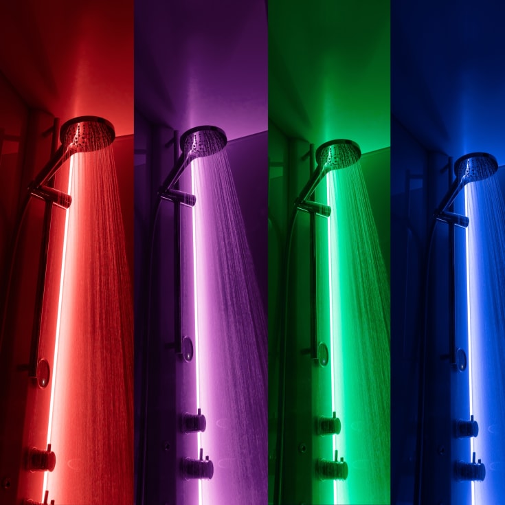 Novellini Glax 1 2.0 2P steamkabinett, høyre, 120x80 cm, hvit/klarglass