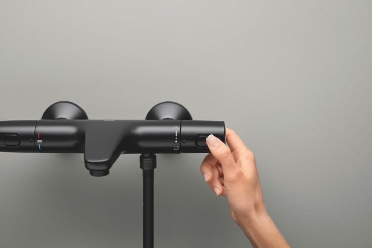 Grohe Precision Trend badkarsblandare, matt svart