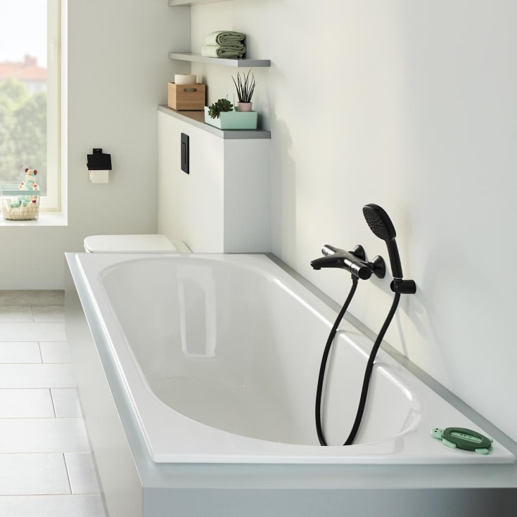 Grohe Precision Trend badkarsblandare, matt svart
