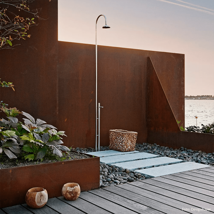 Frostline Duo utomhusdusch, rostfritt stål
