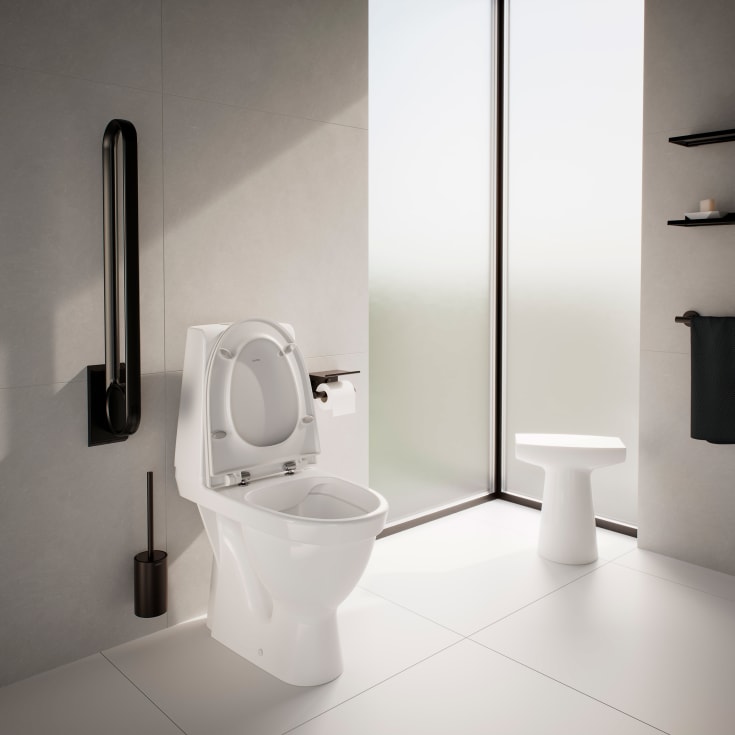 Laufen Kompas N toilet u/ skyllekant, S-lås, skrue