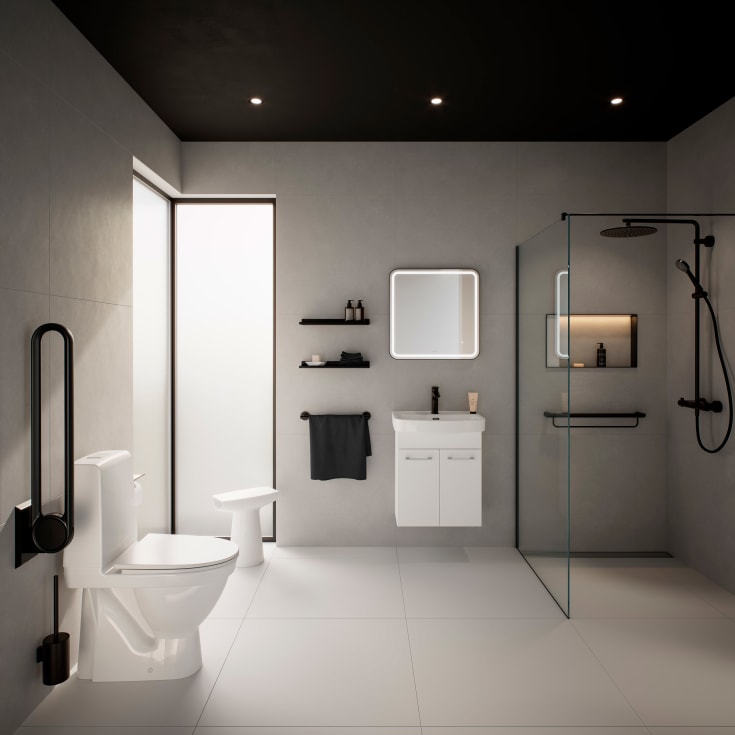 Laufen Kompas N toilet u/ skyllekant, S-lås, skrue
