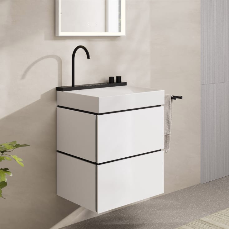 Hansgrohe Avalegra Aquaunit servant med armatur, 58x47,5 cm, matt sort
