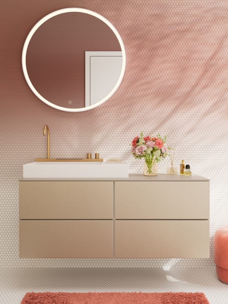 Hansgrohe Avalegra Aquaunit tvättställ med blandare, 58x47,5 cm, borstad brons