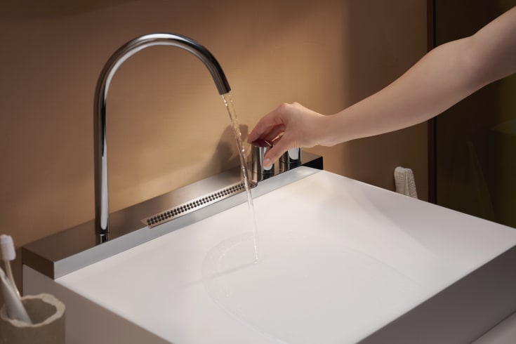 Hansgrohe Avalegra Aquaunit servant med armatur, 58x47,5 cm, krom