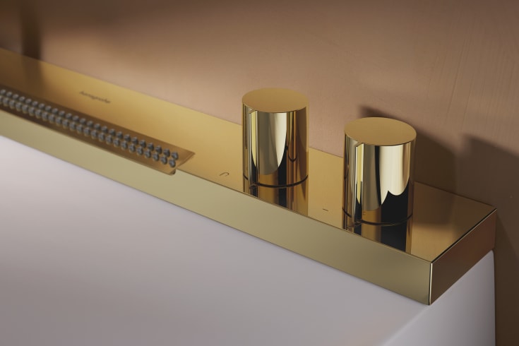 Hansgrohe Avalegra Aquaunit servant med armatur, 58x47,5 cm, gull