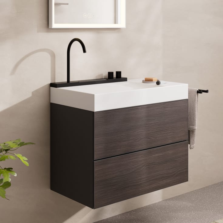 Hansgrohe Avalegra Aquaunit servant med armatur, 78x47,5 cm, matt sort