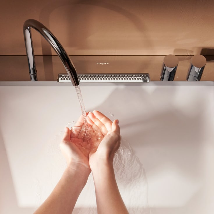Hansgrohe Avalegra Aquaunit tvättställ med blandare, 78x47,5 cm, krom