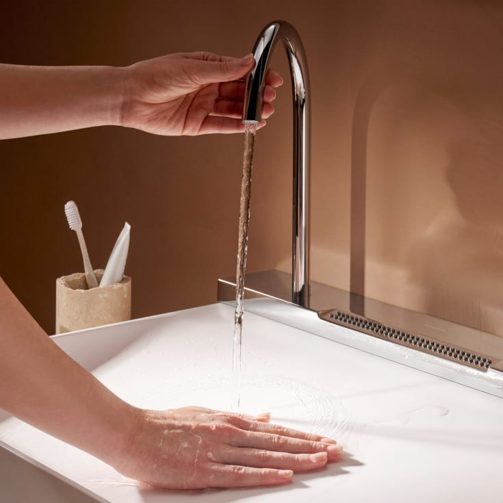 Hansgrohe Avalegra Aquaunit servant med armatur, 78x47,5 cm, krom