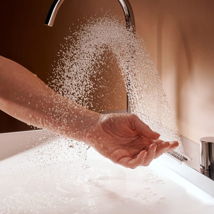 Hansgrohe Avalegra Aquaunit servant med armatur, 78x47,5 cm, krom