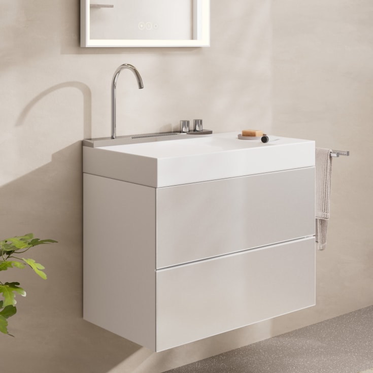 Hansgrohe Avalegra Aquaunit tvättställ med blandare, 78x47,5 cm, krom