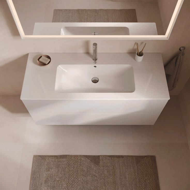 Duravit ME by Starck servant, 123x49 cm, hvit