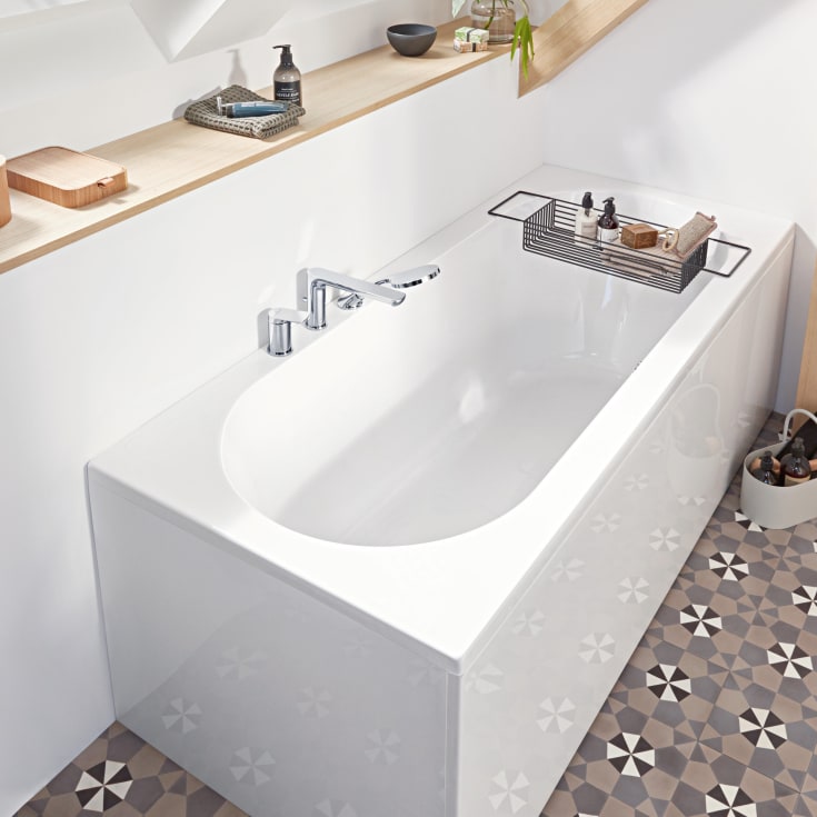 Villeroy & Boch O.novo badekar for innbygging, Akryl, 180x80 cm, hvit