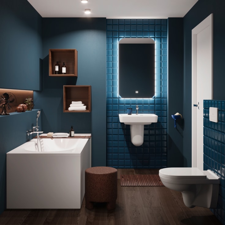 Villeroy & Boch O.novo badekar for innbygging, Akryl, 180x80 cm, hvit