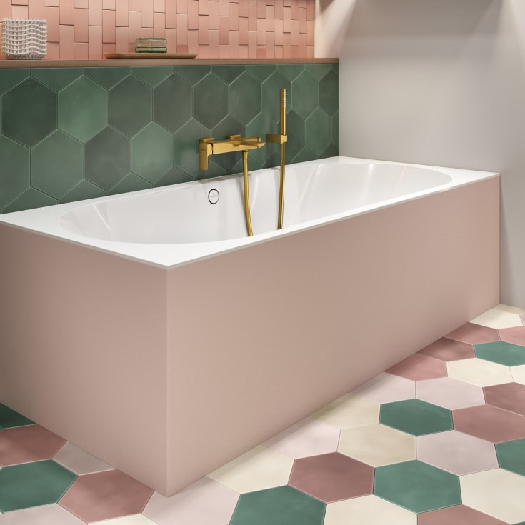 Villeroy & Boch Oberon 2.0 badekar for innbygging, Quaryl, 170x75 cm, hvit