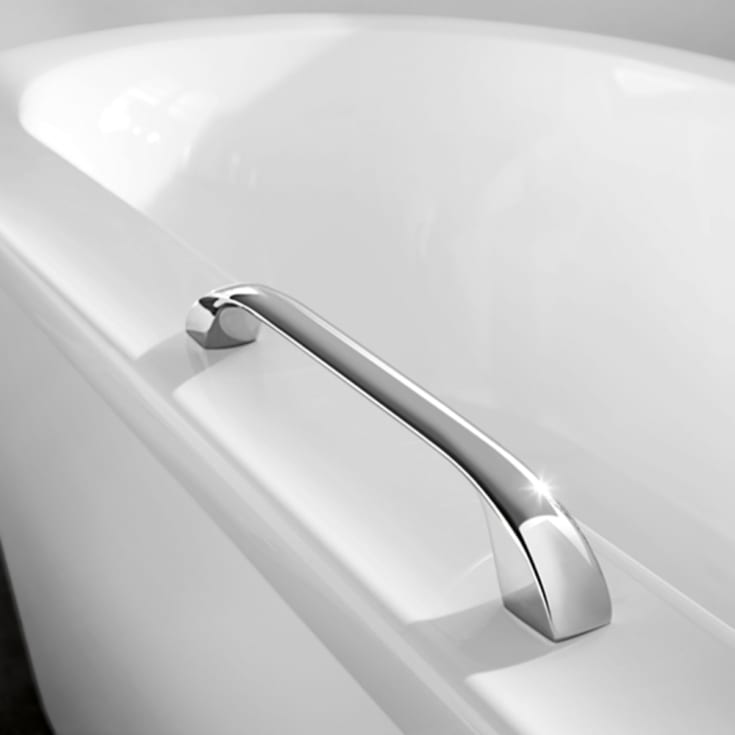 Villeroy & Boch håndtak til badekar, 8x25x3 cm, krom