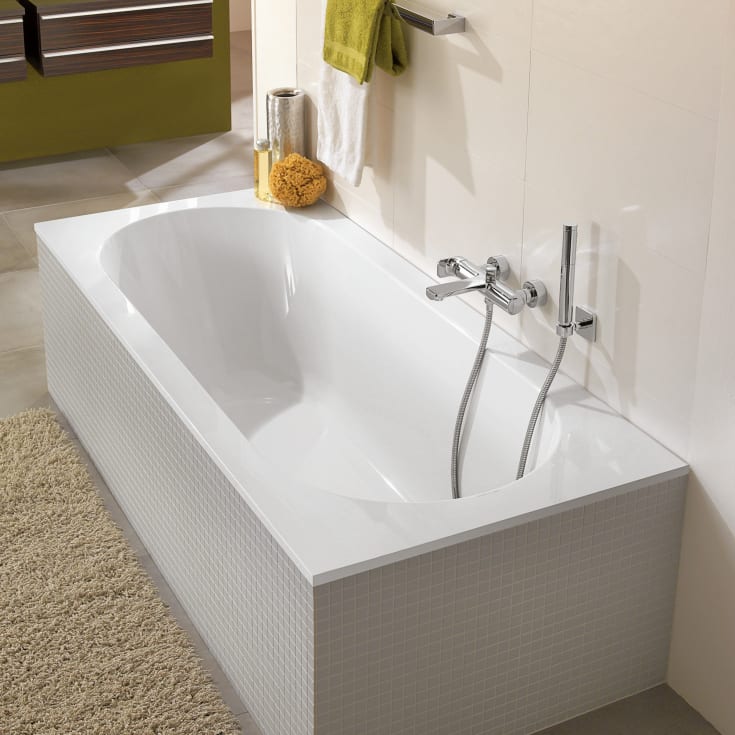 Villeroy & Boch Oberon badekar for innbygging, Quaryl, 170x75 cm, hvit