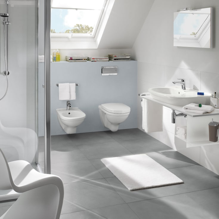 Villeroy & Boch O.novo vegghengt bidé, 36x56 cm, hvit