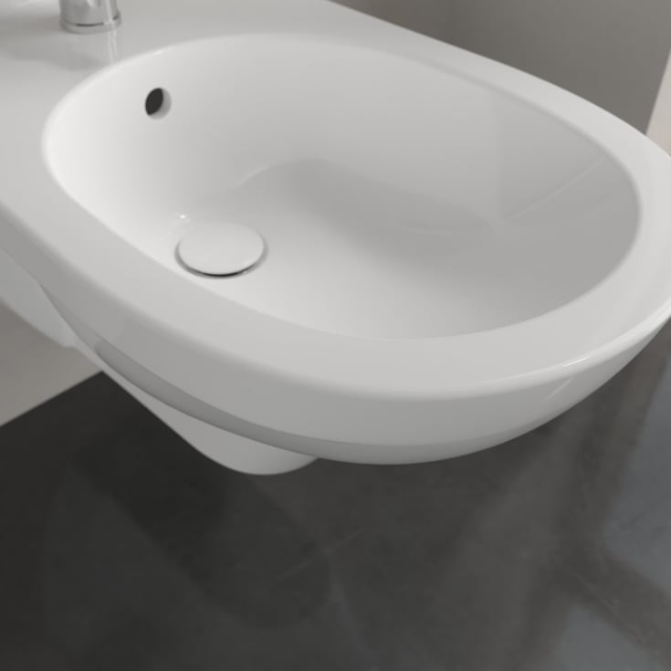 Villeroy & Boch O.novo vegghengt bidé, 36x56 cm, hvit