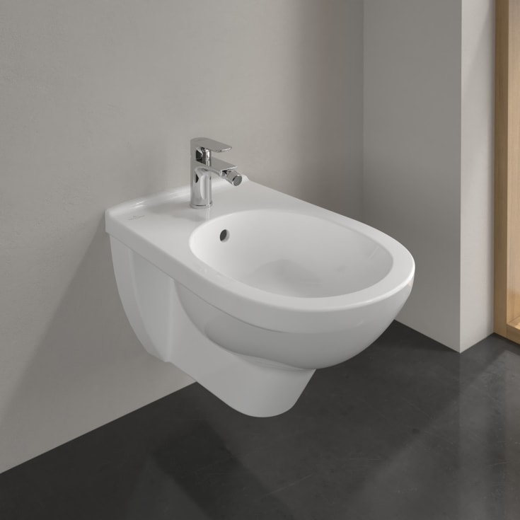 Villeroy & Boch O.novo vegghengt bidé, 36x56 cm, hvit
