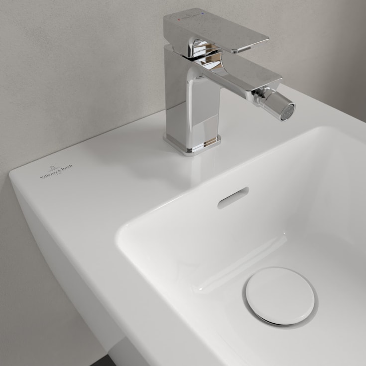 Villeroy & Boch Subway 3.0 vegghengt bidé, CeramicPlus, 37,5x56 cm, hvit