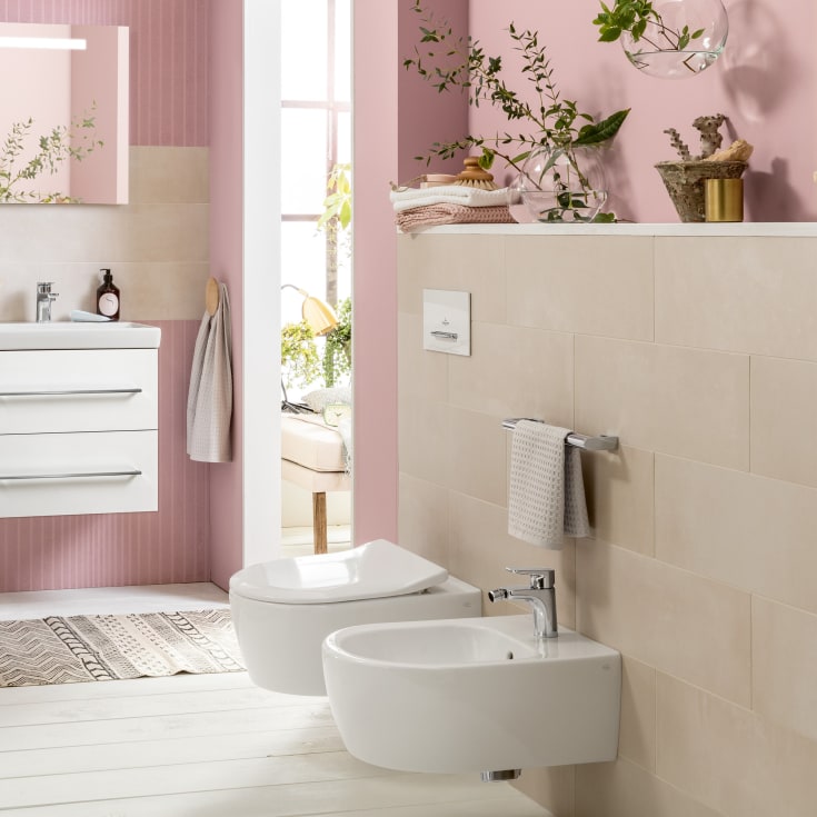 Villeroy & Boch Avento vegghengt bidé, 37x53 cm, hvit