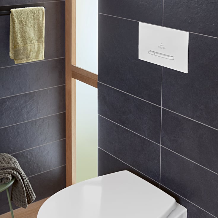 Villeroy & Boch ViConnect E300 betjeningsplade, hvid