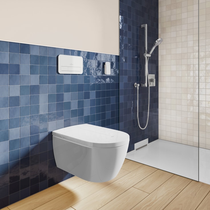 Villeroy & Boch ViConnect 200G betjeningsplate, hvit glass