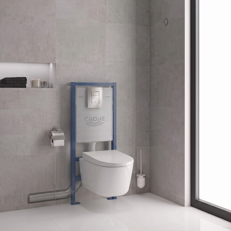 Grohe Sensia Basic væghængt douchetoiletpakke, uden skyllekant, antibakteriel, hvid