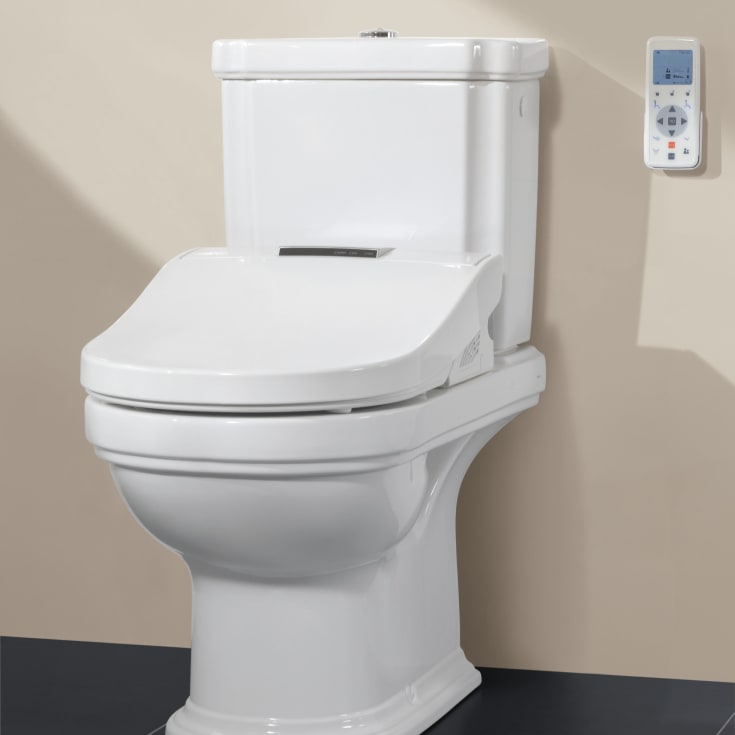 Villeroy & Boch Hommage toalettpakke, med sisterne og sete, CeramicPlus, hvit
