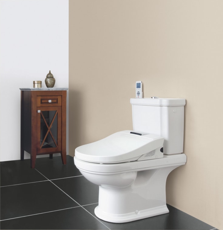 Villeroy & Boch Hommage toalettpakke, med sisterne og sete, CeramicPlus, hvit