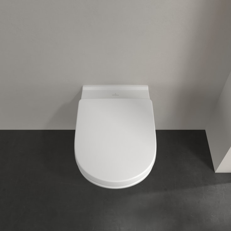 Villeroy & Boch O.novo toalettpakke, med myktlukkende sete, 38,5x55,5 cm, hvit