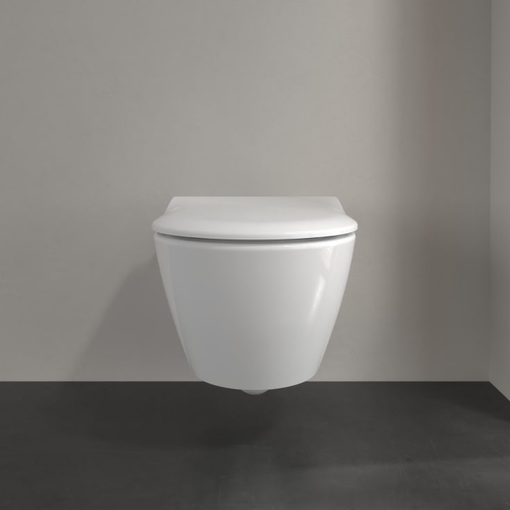 Villeroy & Boch Subway 2.0 toalettpakke, med sete, uten skyllekant, hvit