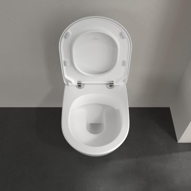 Villeroy & Boch Subway 2.0 toalettpakke, med sete, uten skyllekant, hvit
