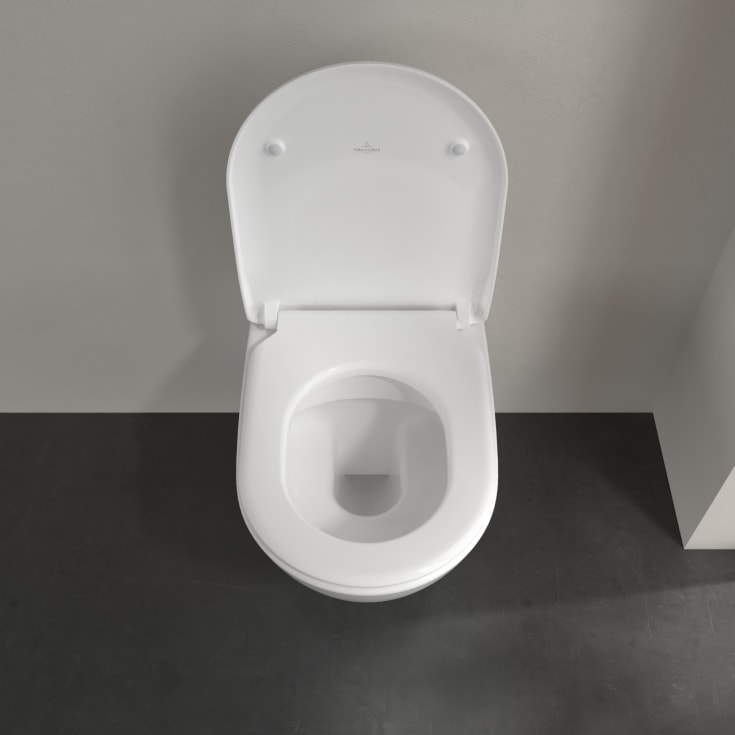 Villeroy & Boch Subway 2.0 toalettpakke, med sete, uten skyllekant, hvit