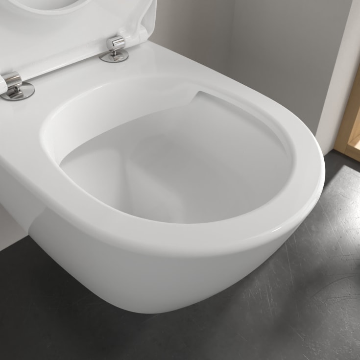 Villeroy & Boch Subway 2.0 toalettpakke, uten skyllekant, CeramicPlus, hvit