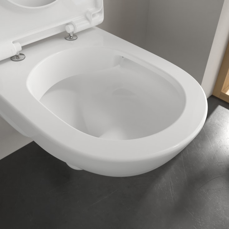 Villeroy & Boch O.novo vegghengt toalett, uten skyllekant, 36x56 cm, hvit