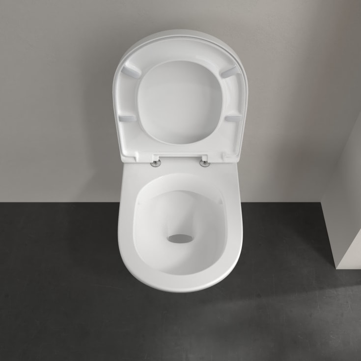 Villeroy & Boch O.novo vegghengt toalett, uten skyllekant, 36x56 cm, hvit