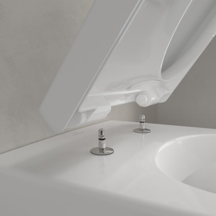 Villeroy & Boch Subway 2.0 vegghengt toalett, u/skyllekant, CeramicPlus, 37x56 cm, hvit