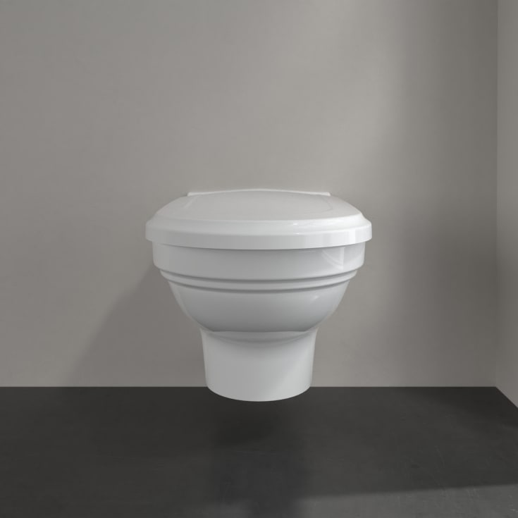 Villeroy & Boch Hommage væghængt toilet, rengøringsvenlig, hvid
