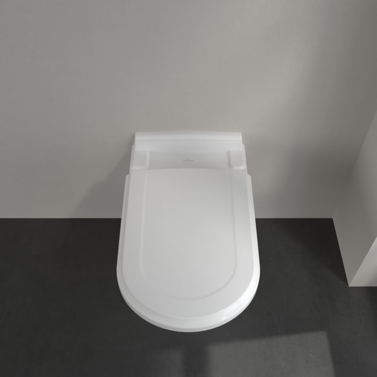 Villeroy & Boch Hommage vegghengt toalett, CeramicPlus, 37x60 cm, hvit