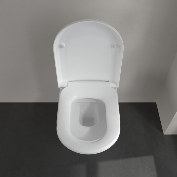 Villeroy & Boch Hommage vegghengt toalett, CeramicPlus, 37x60 cm, hvit