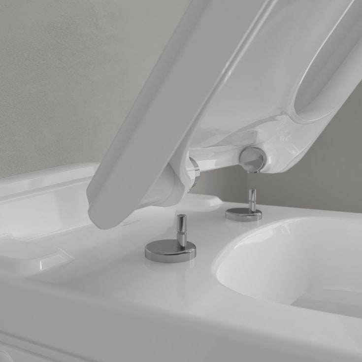 Villeroy & Boch Hommage væghængt toilet, rengøringsvenlig, hvid