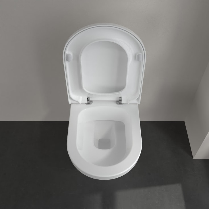 Villeroy & Boch Hommage vegghengt toalett, CeramicPlus, 37x60 cm, hvit