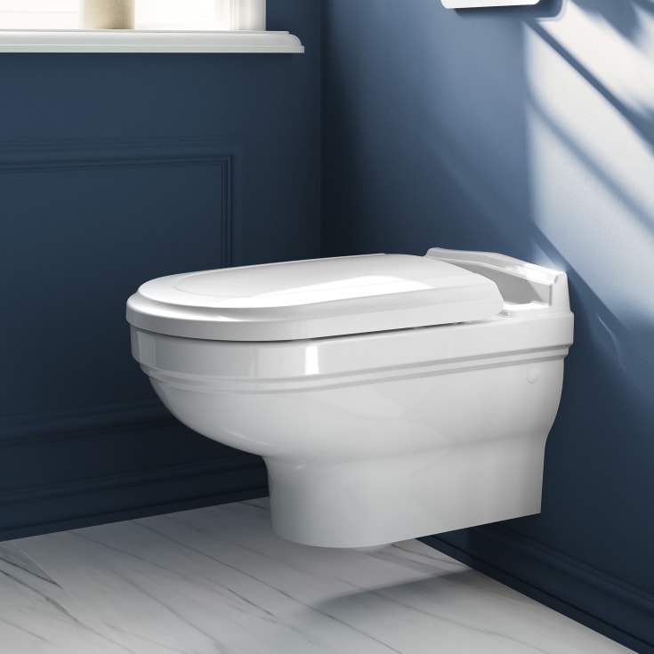 Villeroy & Boch Hommage vegghengt toalett, CeramicPlus, 37x60 cm, hvit