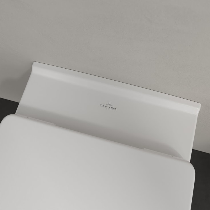 Villeroy & Boch O.novo toalettpakke, med sete, uten skyllekant, hvit