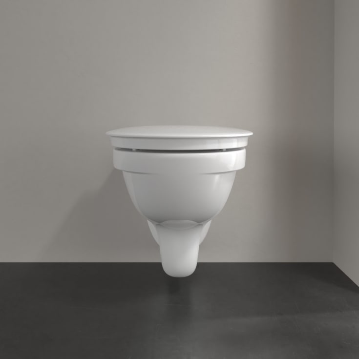 Villeroy & Boch ViCare vegghengt toalett, uten skyllekant, 36x59,5 cm, hvit