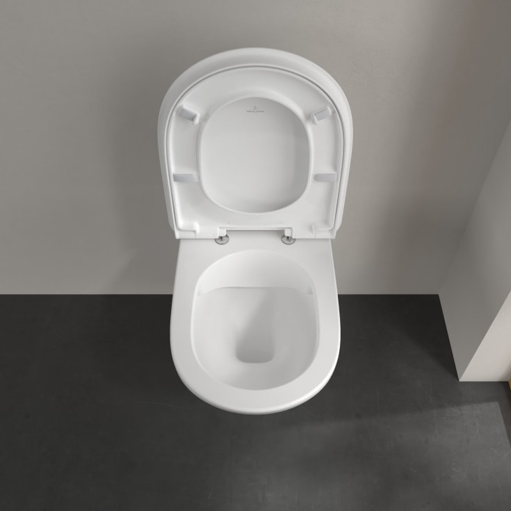 Villeroy & Boch ViCare vegghengt toalett, uten skyllekant, 36x59,5 cm, hvit