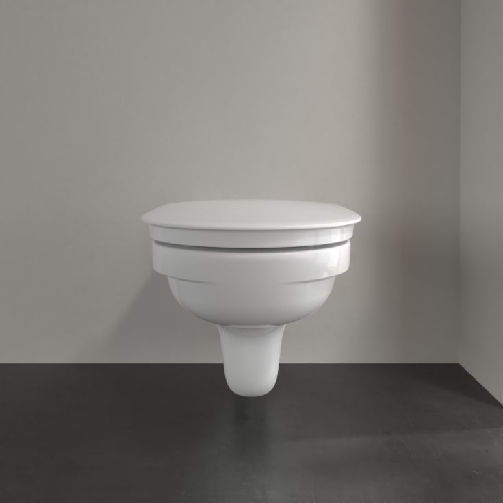 Villeroy & Boch ViCare vegghengt toalett, uten skyllekant, 36x70 cm, hvit